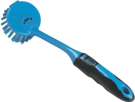 Dairy Blue Kitchen Dish Brush – Pots, Pans and Dishes Scrubber with Long Neck Ergonomic Handle - Color Coded Kitchen Tools by The Kosher Cook...