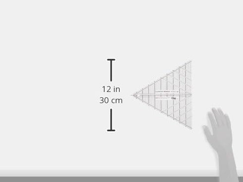 C&T Publishing CTP20329 Clearview 60 Degree Triangle Ruler, 10"...