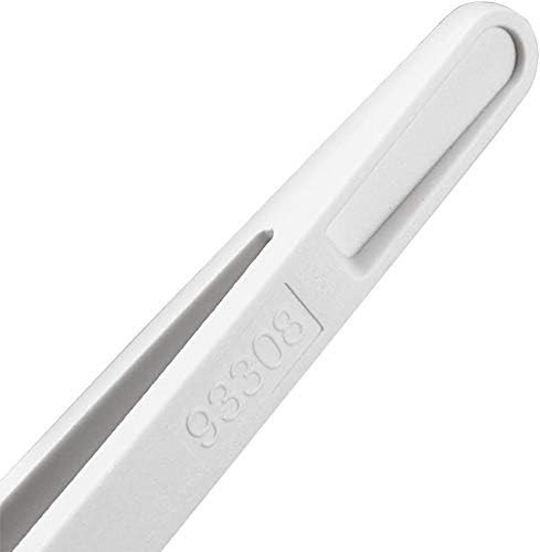 Precision Plastic Tweezers Kit - Plastic Anti static Tweezers Set Pickup Craft Electronics DIY Repair Tool - White - 6Pcs...