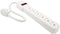 Topzone 1 Feet 6 Outlets Built-in Safety Circuit Breaker Angle Plug AC Wall Power Strip UL Listed (White)...