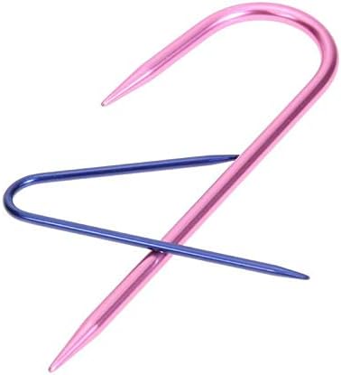 Zuoyou 9PCS Aluminum Knit Holders Cable Stitch Knitting Needles Set Markers Locking Stitch Seam DIY Crafts Sewing Knitting Tools......
