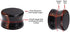COOEAR 14PC 7 Pairs Stone Ear Plugs Double Flare Saddle Stretching Gauges Expander Stretchers 2G(6mm)-5/8"(16mm)...