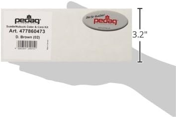 pedag Suede Cleaner and Textile Color Restorer, 3 pc Cleaning and Care Kit for Shoes and Boots, Made in Germany, Dark Brown...
