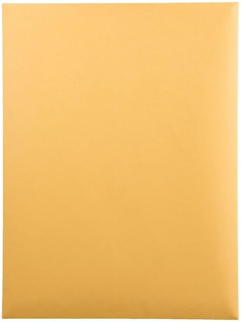 Quality Park 41467 Quality Park Catalog Envelopes, Heavyweight/Gummed, 9x12, 28lb, Kraft, 100/Box...
