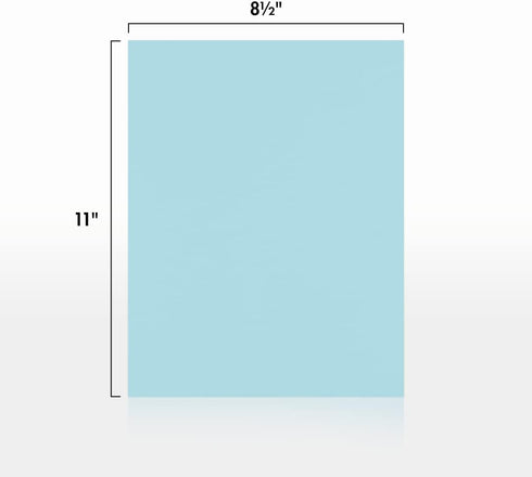 LUXPaper 8.5" x 11" Paper | Letter Size | Pastel Blue | 60lb. Text | 50 Qty...