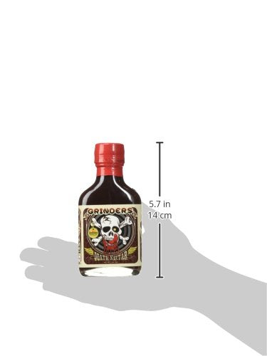 Grinders Death Nectar - Extremely Hot - Ghost Pepper Hot Sauce 3.5 oz...