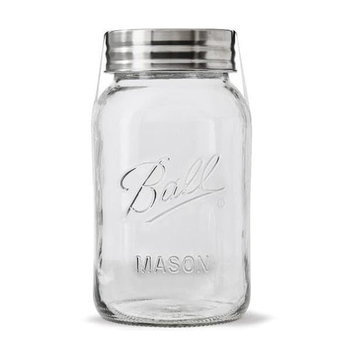 Ball Mason Regular Mouth Jars with Lids and Bands, Set of 4, Two 32oz + Two 16oz Jars (Bundle Pack)...