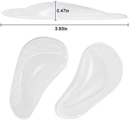 Dr. Foot's Arch Support Shoe Insoles for Flat Feet, Gel Arch Inserts for Plantar Fasciitis, Adhesive Arch Pad for Relieve Pressure and Feet Pain (...