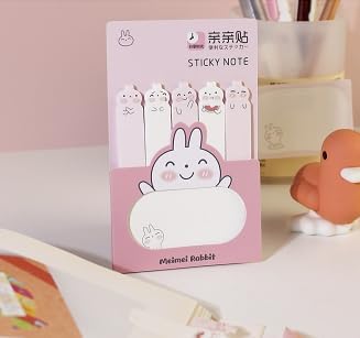 240PCS Rabbit, Duck Cute Animal Notes, Cartoon Animal Sticky Pads Kawaii Memo Self-Adhesive Tabs Colorful Flags Index for Office School Gifts...
