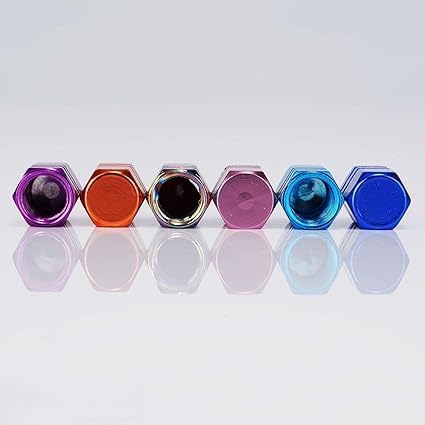 4Pcs Orange Tire Valve Stem Caps, Heavy-Duty Tire Valve Caps, Aluminum Alloy Wheel Caps, Tires Accessories, Universal for Cars, Suvs, Bike, Trucks...