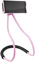 Flexible Cellphone Holder,Hanging on Neck Universal Mobile Phone Stand Lounger's Bracket For Mobile Phone Tablet PC Desktop(Pink)...