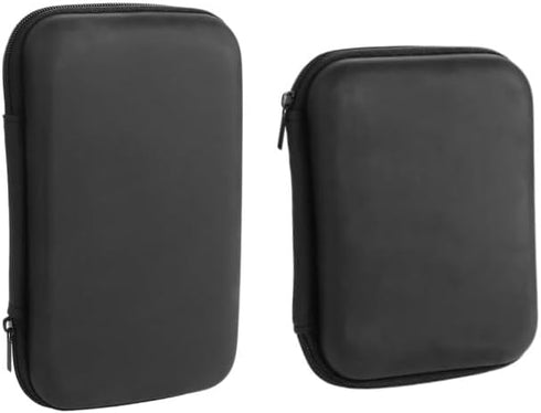 2Pcs EVA Zipper Bag Black Durable Headset Storage Box Earphone Accessory Travel Case Headphone Storage Organizer Bag...