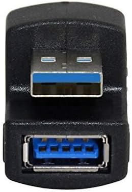 cablecc 1 Set Up & Down Angled USB 3.0 Adapter A Male to Female Extension 180 Degree 5Gbps...