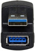 cablecc 1 Set Up & Down Angled USB 3.0 Adapter A Male to Female Extension 180 Degree 5Gbps...