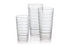 G.E.T. SW-1516-CL Orbis Shatterproof Opaque Striped Plastic Tumbler, 16 Ounce, Clear (Set of 12)...