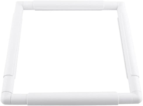 Metuynm Square Embroidery Hoop, 11inch Plastic Cross Stitch Frame Clip White DIY Sewing Tools Hoops Craft Embroidery Snap Frame Hoop for Cross Sti...