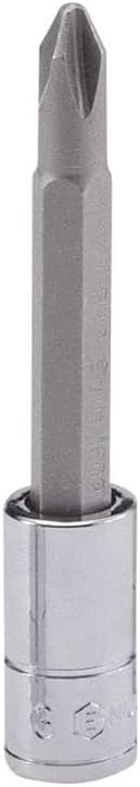Genius Tools 1/4" Dr. PH.2 Phillips Bit Socket, 70mmL - 208+1302...