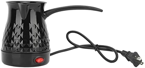 Electric Coffee Pot, 600ml ABS+Stainless Steel Coffee Maker Anti Scald Even Heating Electric Coffee Pot with Removable Handle for Home and Office...