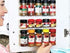 Spice Clip Strips For Cabinet Doors - Organizer for Spices - Spice Rack Holds15 Spice Jars - 3M Adhesive Gripper Clip Strips In White For Pantry...