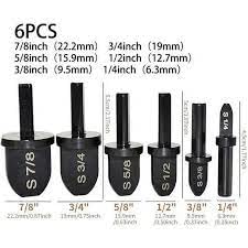 HVAC Swage Tool HVAC Repairing Set, Boring Drill Bits, Air Conditioner Copper Tube Expander Swaging Tool Drill Bit Copper Pipe Swage, 1/4'', 3/8''...