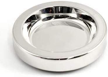 Communion Tray Center Bread Plate Silver Finish Stainless Steel 4 3/4" Diameter...