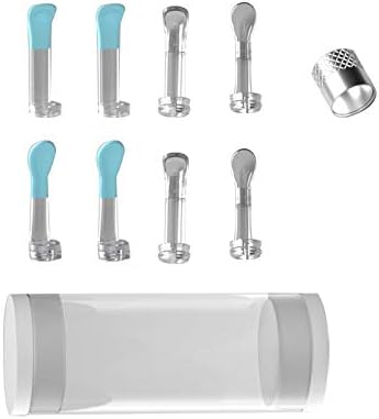 BEBIRD Ear Wax Removal Original Replacement Ear Spoon, 4 Pcs Silicone Ear Spoons, 4 Pcs PC Ear Spoons and 1 Alloy Screw Ring, Great Ear Spoons Acc...