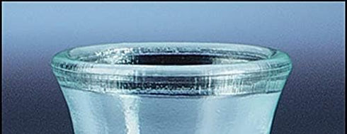 Glass Communion Cup with Beveled Lip...