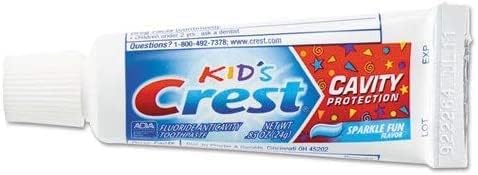 Crest Kids Cavity Protection Toothpaste, Sparkle Fun, Travel Size 0.85 oz (24g)- Pack of 4...