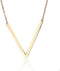 RINHOO Sideways Large Initial Necklace 18k Gold Plated Stainless Steel Big Letter Script Name Monogram Pendant Necklace for Women Gift(from Alphab...
