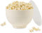W&P Microwave Silicone Popcorn Popper Maker Off-White Collapsible Bowl w/Built In Measuring Cup, BPA Free, Eco-Friendly, Waste Free, 9 Cups of Pop...