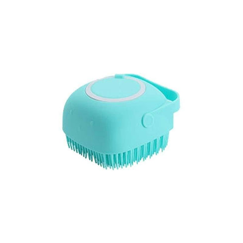 New hair scalp massage shampoo brush for dogs and cat bath pet silicone soft dog, Yellow...