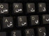 Arabic Keyboard Stickers Transparent Background White Letters for PC Computer Laptop Keyboards...