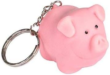 Six 2" NAUGHTY PIG KEY CHAINS - (Lot of 6)...