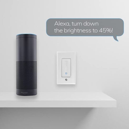 Shelly Plus Wall Dimmer | WiFi & Bluetooth Smart Wall Dimmer Relay | Home Automation| Compatible with Alexa & Google Home | iOS Android App| No Hu...