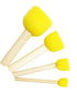 60pcs Assorted Round Paint Foam Sponge Brush Set Painting Tools, Brush Set - Great for Kids Arts and Crafts, Stencils, Painting...