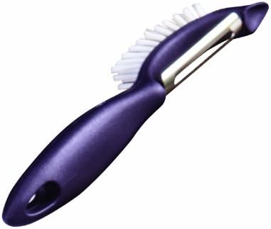 Rachael Ray Kitchen Gadgets Vegetable/Fruit Peeler with Brush, 3-In-1 Tool, Purple...