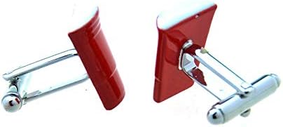Red Party Plastic Beer Drinking Cup not Solo but a Pair of Cufflinks in Presentation Gift Box & Polishing Cloth...