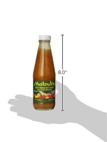 Matouk's West Indian Hot Sauce Salsa Picante 10 Ounce (Pack of 3)...