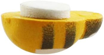 Tegg Wooden Bee Sticker 100PCS 3D Tiny Bumble Flatback Self Adhesive Embellishment for Card Scrapbooking DIY Decoration...