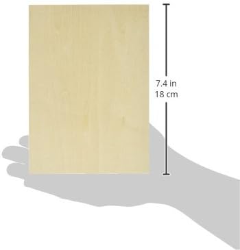 Ampersand Art Supply Unprimed Basswood Artist Panel, 1-1/2" Cradled Profile, 5"x7"...