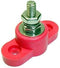 Fastronix 1/4" Stainless Steel Red Power Junction Block...