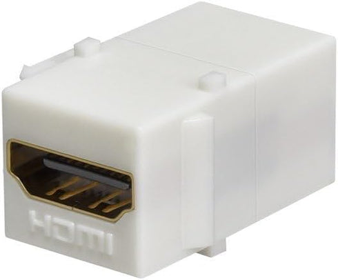 Monoprice 106852 Keystone Jack HDMI Female to Female Coupler Adapter, White...