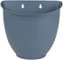 The HC Companies 8 Inch Garden Wall Planter - Plastic Hanging Plant Pot for Indoor Outdoor Flowers, Herbs, Slate Blue...