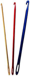 Zuoyou 3PCS Aluminum Tunisian Afghan Crochet Hook DIY Knitting Needles Tool with an Eye 2.75/4/6mm......