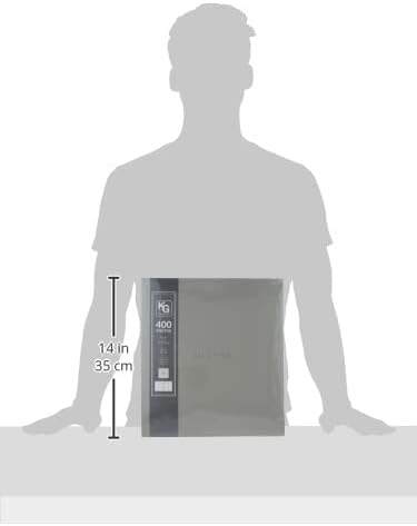 Kiera Grace 400-Pocket Jocelyn Simple & Classic Photo Album for Home & Office with CD Storage Pocket, 13.19"x12.01"x1.5" to Display 400 4"x6" Pict...