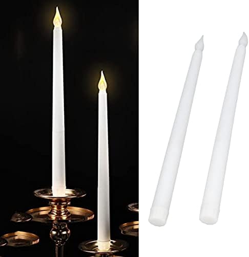 Pssopp LED Taper Candles Flameless Candle Electronic Candle Light 2pcs LED Taper Candles Battery Powered Flameless LED Candle Sticks for Festival ...