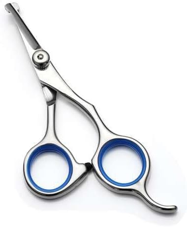Pet Grooming Scissors Body & Facial Trimmer Durable Stainless Steel Rounded Tips Shears for Long Medium Short Thick Wiry Curly Hair Lightweight Cu...