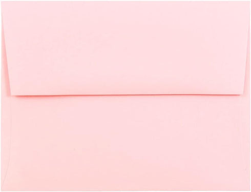 JAM PAPER A2 Premium Invitation Envelopes - 4 3/8 x 5 3/4 - Baby Pink Pastel - 50/Pack...
