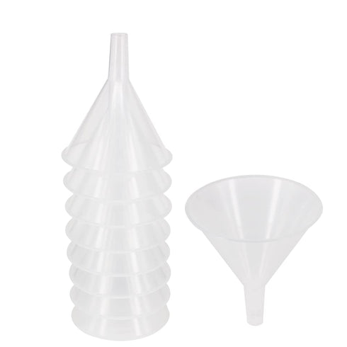 8 Pack Multi-Purpose Plastic Funnels with Long Reaching Spout (4.7”) for Water Bottle, Easy and Smooth Content Transfer by ZMYBCPACK...