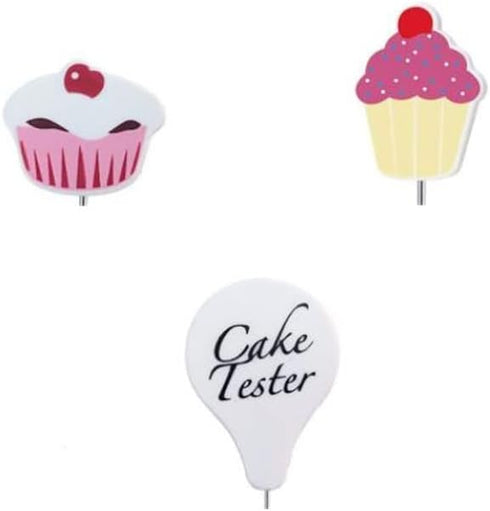 3Pcs Stainless Steel Cake Tester Reusable Metal Cake Probe Cake Testing Needle Home Bakery Muffin Bread Cake Tester Probe Skewer Pin Needle Kitche...